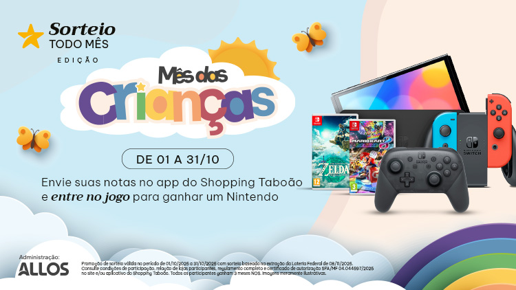 Sorteio Todo Mês – Outubro